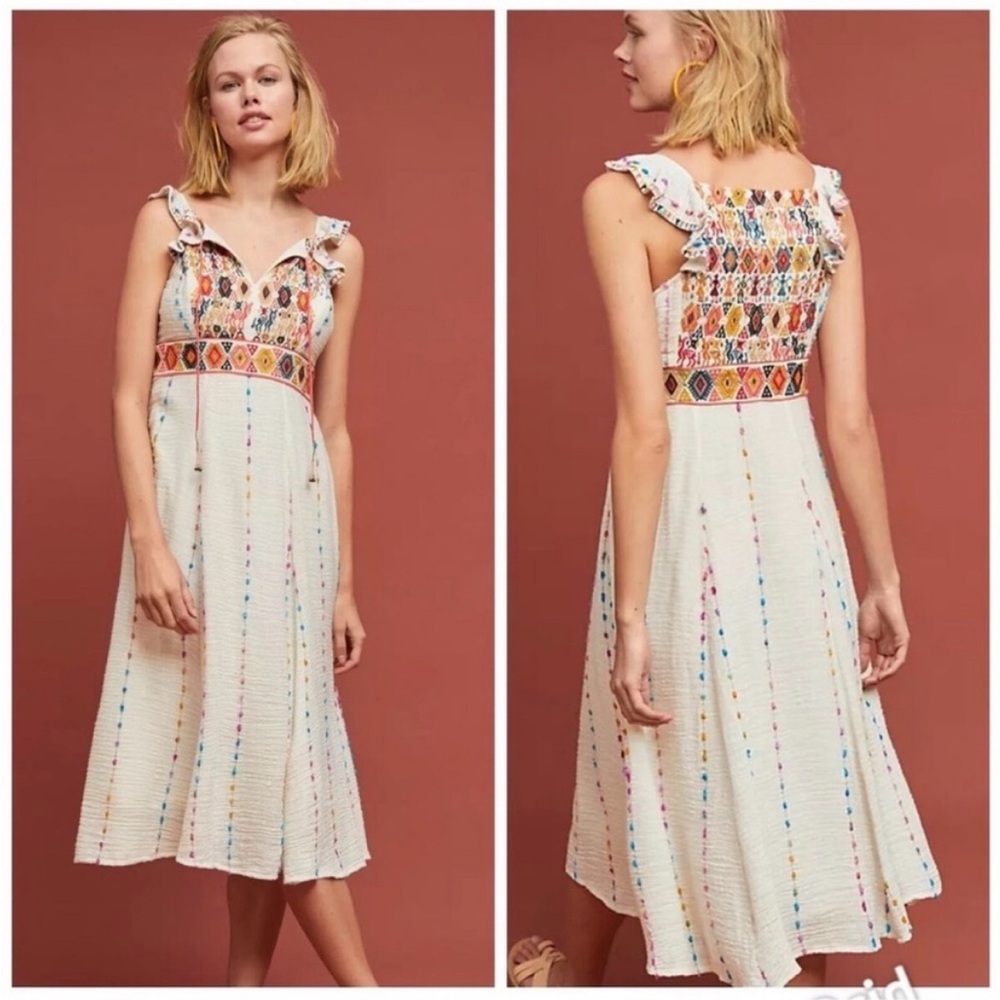 Anthropologie Maeve llama Dress NWT - Picture 2 of 11